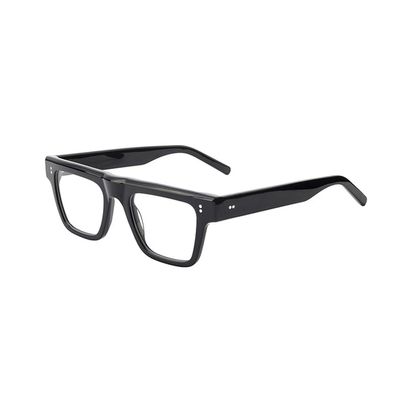 16168 is a Bold Frame with thick black acetate frame and square, rectangular look. Suitable for prescription and non-prescription glasses or sunglasses.